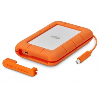 Disco Duro Externo LaCie Rugged Thunderbolt 2.5", 2TB, USB 3.0, Naranja, A Prueba de Agua, Polvo y Golpes - para Mac/PC - Envío 