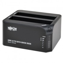 Tripp Lite Estación USB 3.0 SuperSpeed a Disco Duro Externo SATA 2.5" o 3.5", Negro - Envío Gratis