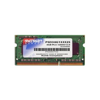 Memoria RAM Patriot Memory DDR3, 1333MHz, 4GB, Non-ECC, CL9, SO-DIMM - Envío Gratis