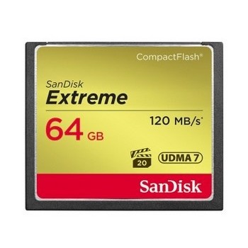 Memoria Flash Sandisk CF Extreme, 64GB CompactFlash - Envío Gratis