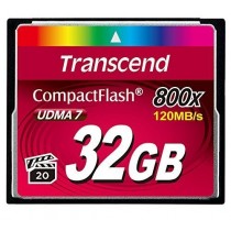 Memoria Flash Transcend, 32GB CompactFlash 800x - Envío Gratis