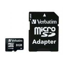 Memoria Flash Verbatim, 8GB MicroSDHC Clase 10, con Adaptador - Envío Gratis