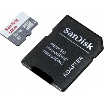 Memoria Flash SanDisk Ultra, 16GB MicroSDHC UHS-I Clase 10, con Adaptador - Envío Gratis