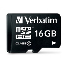 Memoria Flash Verbatim, 16GB microSDHC Clase 10, con Adaptador - Envío Gratis