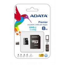 Memoria Flash Adata, 8GB microSDHC UHS-I Clase 10, con Adaptador - Envío Gratis