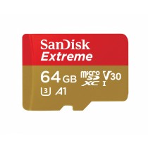 Memoria Flash SanDisk Extreme, 64GB MicroSDHC UHS-I Clase 10, con Adaptador - Envío Gratis