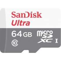 Memoria Flash SanDisk Ultra, 64GB MicroSDXC UHS-I Clase 10, con Adaptador - Envío Gratis