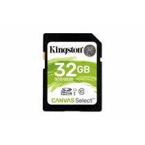 Memoria Flash Kingston Canvas Select, 32GB SDHC UHS-I Clase 10 - Envío Gratis
