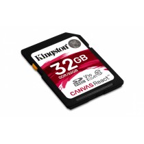 Memoria Flash Kingston Canvas React, 32GB, SDHC Clase 10 - Envío Gratis