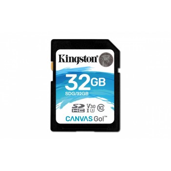 Memoria Flash Kingston Canvas Go!, 32GB SDHC UHS-I Clase 10 - Envío Gratis