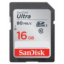 Memoria Flash SanDisk Ultra, 16GB SDHC UHS-I Clase 10, Lectura 80 MB s - Envío Gratis