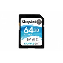 Memoria Flash Kingston Canvas Go!, 64GB SDXC UHS-I Clase 10 - Envío Gratis