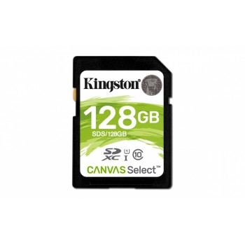 Memoria Flash Kingston Canvas Select, 128GB SDXC UHS-I Clase 10 - Envío Gratis