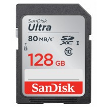 Memoria Flash SanDisk Ultra, 128GB SDXC UHS-I Clase 10, Lectura 80 MB/s - Envío Gratis