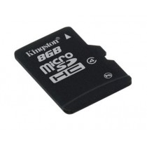 Memoria Flash Kingston, 8GB microSDHC Clase 4, con Adaptador - Envío Gratis
