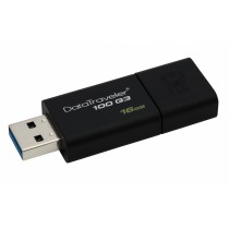 Memoria USB Kingston DataTraveler 100 G3, 16GB, USB 3.0, Negro - Envío Gratis