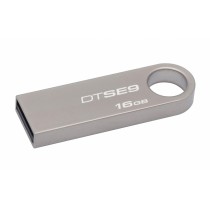 Memoria USB Kingston DataTraveler SE9, 16GB, USB 2.0, Plata - Envío Gratis