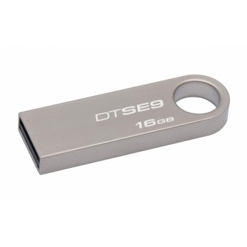 Memoria USB Kingston DataTraveler SE9, 16GB, USB 2.0, Plata - Envío Gratis