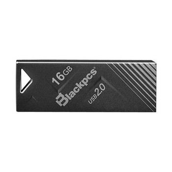 Memoria USB Blackpcs MU2104, 16GB, USB 2.0, Negro - Envío Gratis