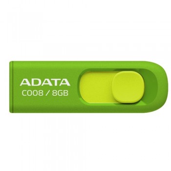 Memoria USB Adata C008, 8GB, USB 2.0, Verde - Envío Gratis