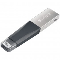 Memoria USB SanDisk IXpand Mini, 16GB, USB 3.0, Gris/Plata - Envío Gratis