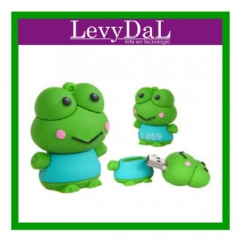 Memoria USB LevyDal Rana, 16GB, USB 2.0, Verde/Azul - Envío Gratis