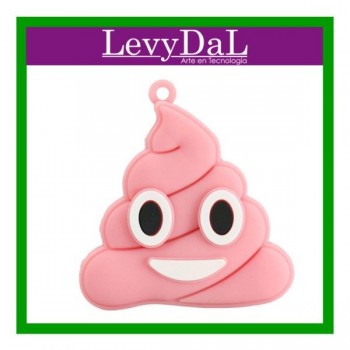 Memoria USB LevyDal Emotic Caca, 16GB, USB 2.0, Rosa - Envío Gratis