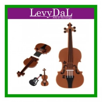 Memoria USB LevyDal Violin, Café, 16 GB, USB - Envío Gratis