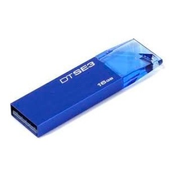 Memoria USB Kingston DataTraveler SE3, 16GB, USB 2.0, Azul - Envío Gratis