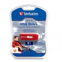 Memoria USB Verbatim Store 'n' Go, 8GB, USB 2.0, Rojo - Envío Gratis