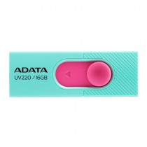 Memoria USB Adata UV220, 16GB, USB 2.0, Rosa/Turquesa - Envío Gratis