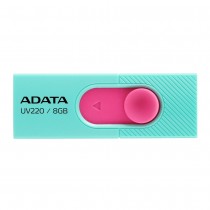 Memoria USB Adata UV220, 8GB, USB 2.0, Rosa/Turquesa - Envío Gratis