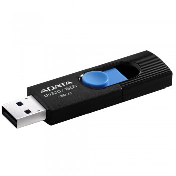 Memoria USB Adata UV320, 16GB, USB 3.1, Negro/Azul - Envío Gratis