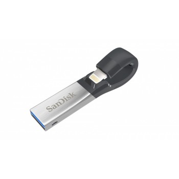 Memoria USB SanDisk iXpand, 16GB, USB 3.0/Lightning, Negro/Plata - Envío Gratis