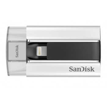 Memoria USB SanDisk iXpand, 16GB, USB 2.0/Lightning, Negro/Plata - Envío Gratis