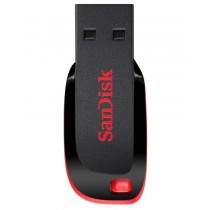 Memoria USB SanDisk Cruzer Blade CZ50, 8GB, USB 2.0, Negro/Rojo - Envío Gratis