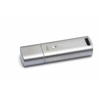 Memoria USB Kingston DataTraveler Locker+ G2, 8GB, USB 2.0, Seguridad Automatica de Datos Personales, Plata - Envío Gratis