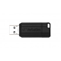 Memoria USB Verbatim PinStripe, 16GB, USB 2.0, Negro - Envío Gratis