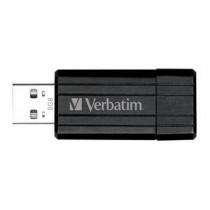 Memoria USB Verbatim PinStripe, 8GB, USB 2.0, Negro - Envío Gratis