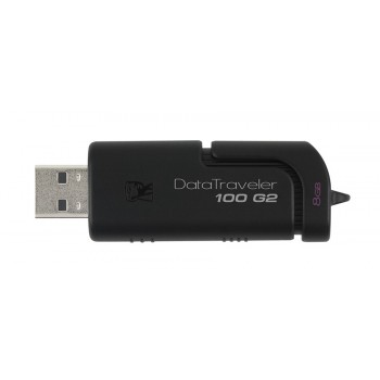 Memoria USB Kingston DataTraveler 100 G2, 8GB, USB 2.0, Negro - Envío Gratis