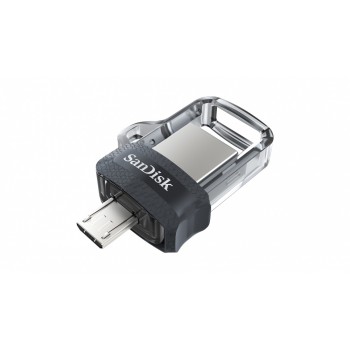 Memoria USB SanDisk Ultra Dual Drive M3.0, 64GB, USB 3.0, Gris - Envío Gratis