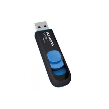 Memoria USB Adata DashDrive UV128, 32GB, USB 3.0, Negro/Azul - Envío Gratis