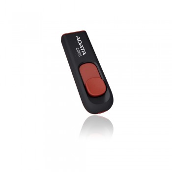 Memoria USB Adata C008, 64GB, USB 2.0, Negro/Rojo - Envío Gratis