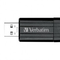 Memoria USB Verbatim PinStripe, 32GB, USB 2.0, Negro - Envío Gratis