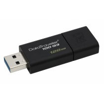 Memoria USB Kingston DataTraveler 100 G3, 128GB, USB 3.0, Negro - Envío Gratis