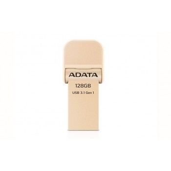 Memoria USB Adata AI920, 128GB, Lightning/ USB 3.0, Oro - para iPhone/iPad/iPod - Envío Gratis