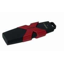 Memoria USB HyperX Savage, 256GB, USB 3.0/3.1, Lectura 350 MB/s, Escritura 250 MB/s, Negro/Rojo - Envío Gratis