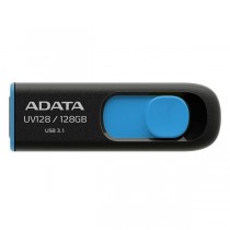 Memoria USB Adata Dashdrive UV128, 128GB, USB 3.0, Negro/Azul - Envío Gratis