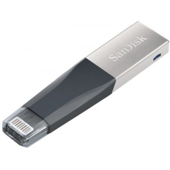 Memoria USB SanDisk IXpand Mini, 128GB, USB 3.0/Lightning, Gris/Plata - Envío Gratis