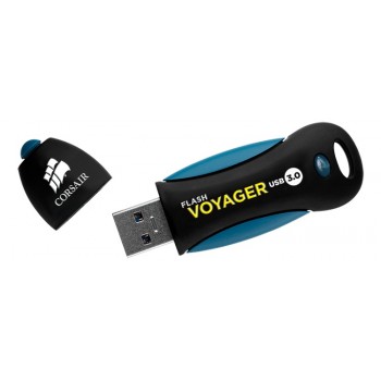 Memoria USB Corsair Voyager V2, 256GB, USB 3.0, Negro/Azul - Envío Gratis